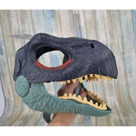 mattel Other - Jurassic World Dominion Dinosaur Mask Therizinosaurus Opening Jaw Costume